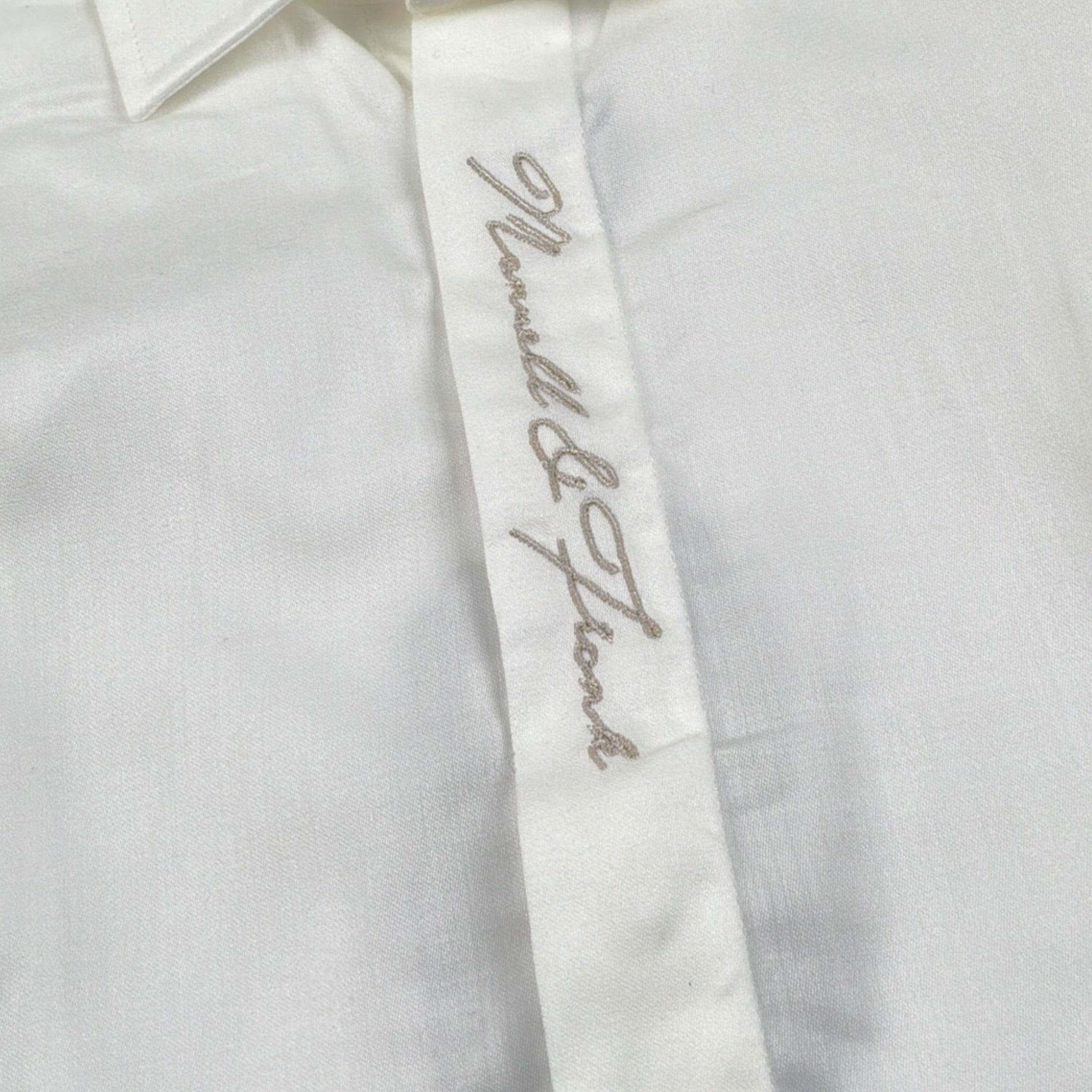 Manuel & Frank Camicia tinta unita con Stampa Bianco per Neonato MF3285BN BIANCO MANUEL & FRANK 