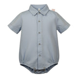 Manuel & Frank Camicia Modello Body Manica Lunga Azzurro per Neonato MF3351I AZZURRO MANUEL & FRANK 