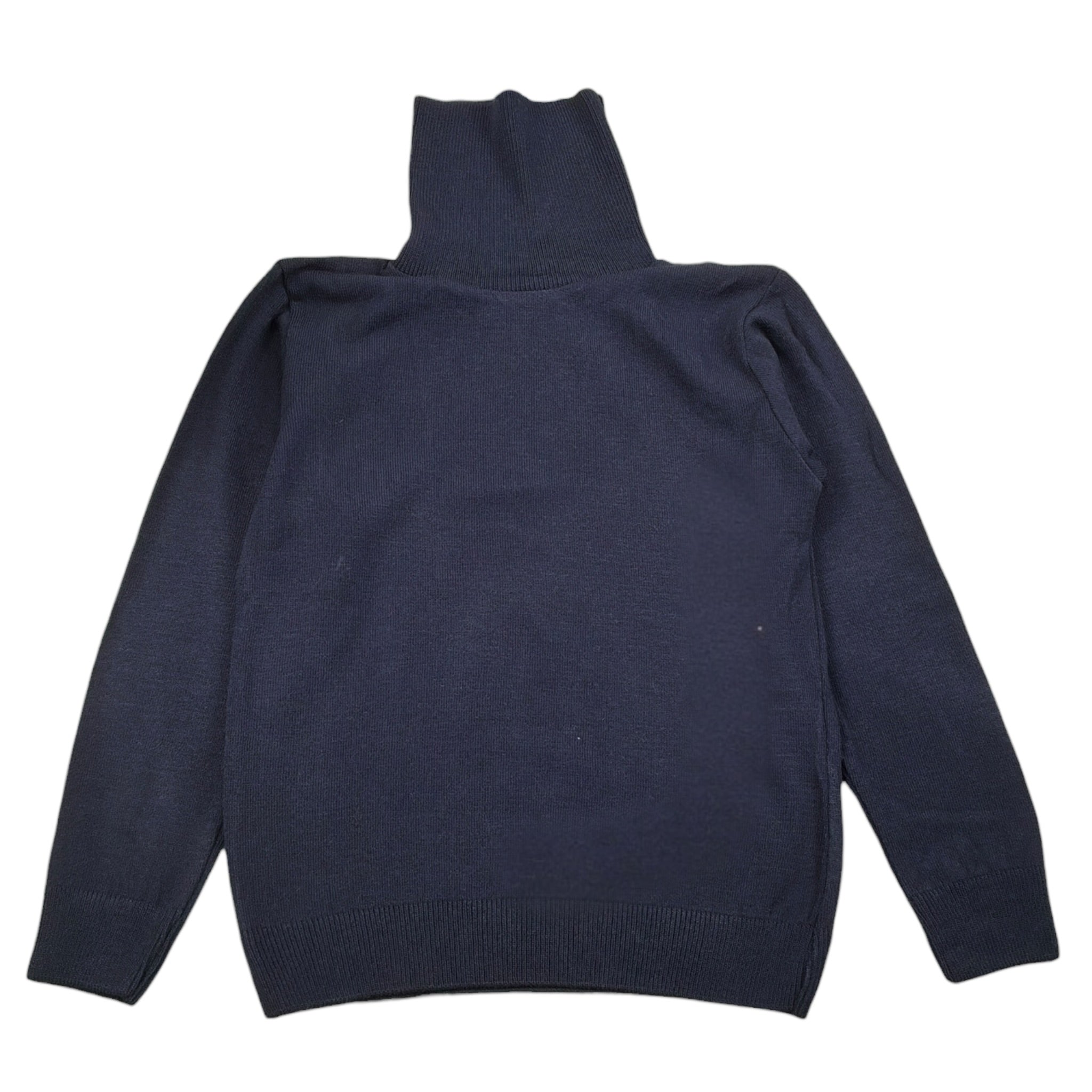 Manuel & Frank Maglia Collo Alto tinta unita Blu per Bambino MF4000B BLU MANUEL & FRANK 