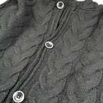 Manuel & Frank Cardigan tinta unita con Cappuccio Nero per Bambino MF4100R NERO MANUEL & FRANK 