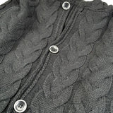 Manuel & Frank Cardigan tinta unita con Cappuccio Nero per Bambino MF4100R NERO MANUEL & FRANK 