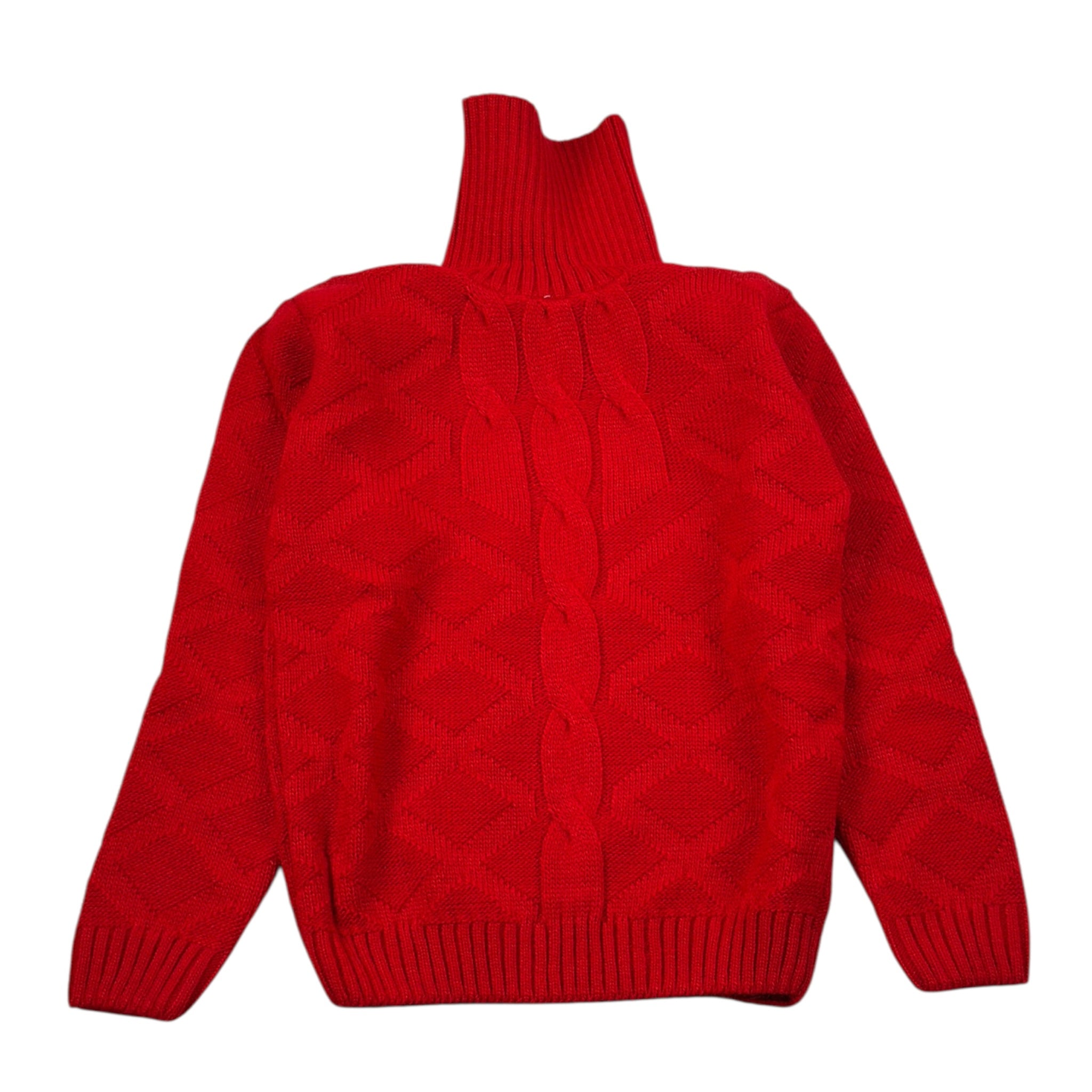 Manuel & Frank Maglia Collo Alto tinta unita Rosso per Neonato MF4190B ROSSO MANUEL & FRANK 