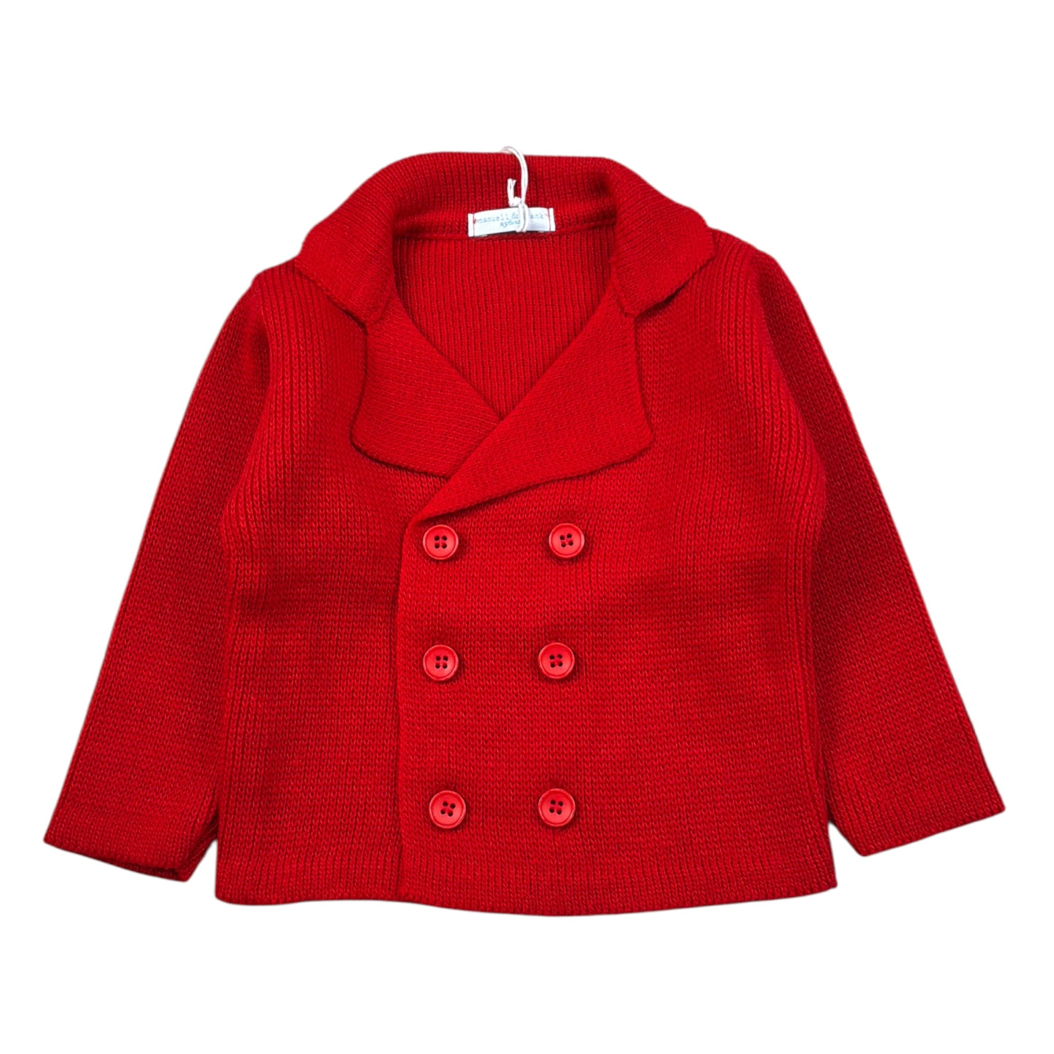 Manuel & Frank Cardigan tinta unita Rosso per Neonato MF4225I ROSSO MANUEL & FRANK 