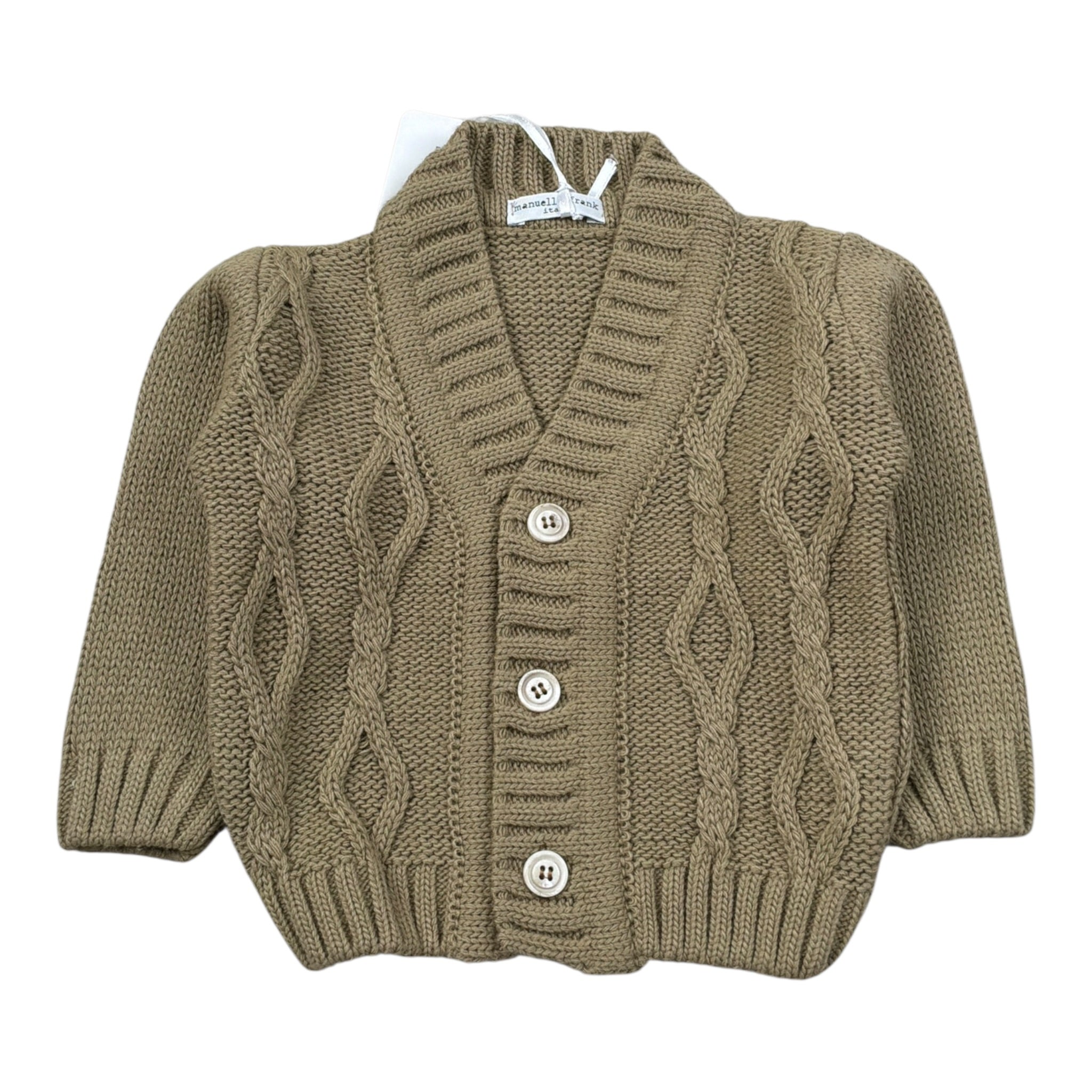 Manuel & Frank Cardigan Tint Unita con Bottoni Cammello per Neonato MF4338I CAMMELLO MANUEL & FRANK 