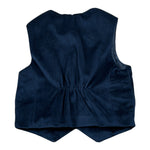 Manuel & Frank Gilet tinta unita In Velluto Blu per Neonato MF5228I BLU MANUEL & FRANK 