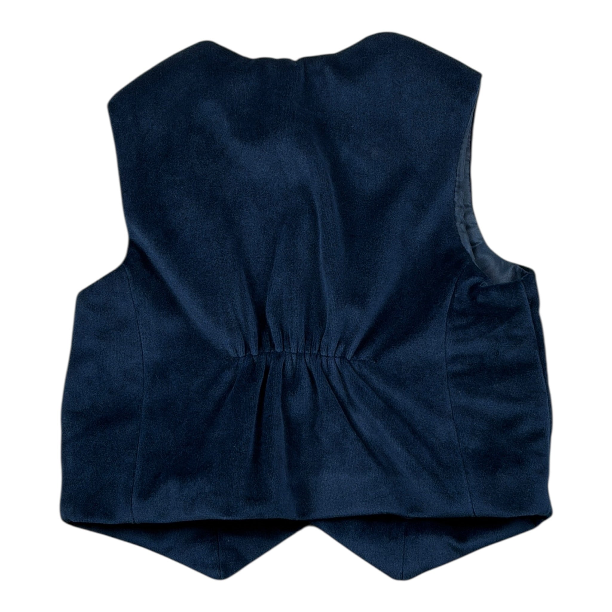 Manuel & Frank Gilet tinta unita In Velluto Blu per Neonato MF5228I BLU MANUEL & FRANK 