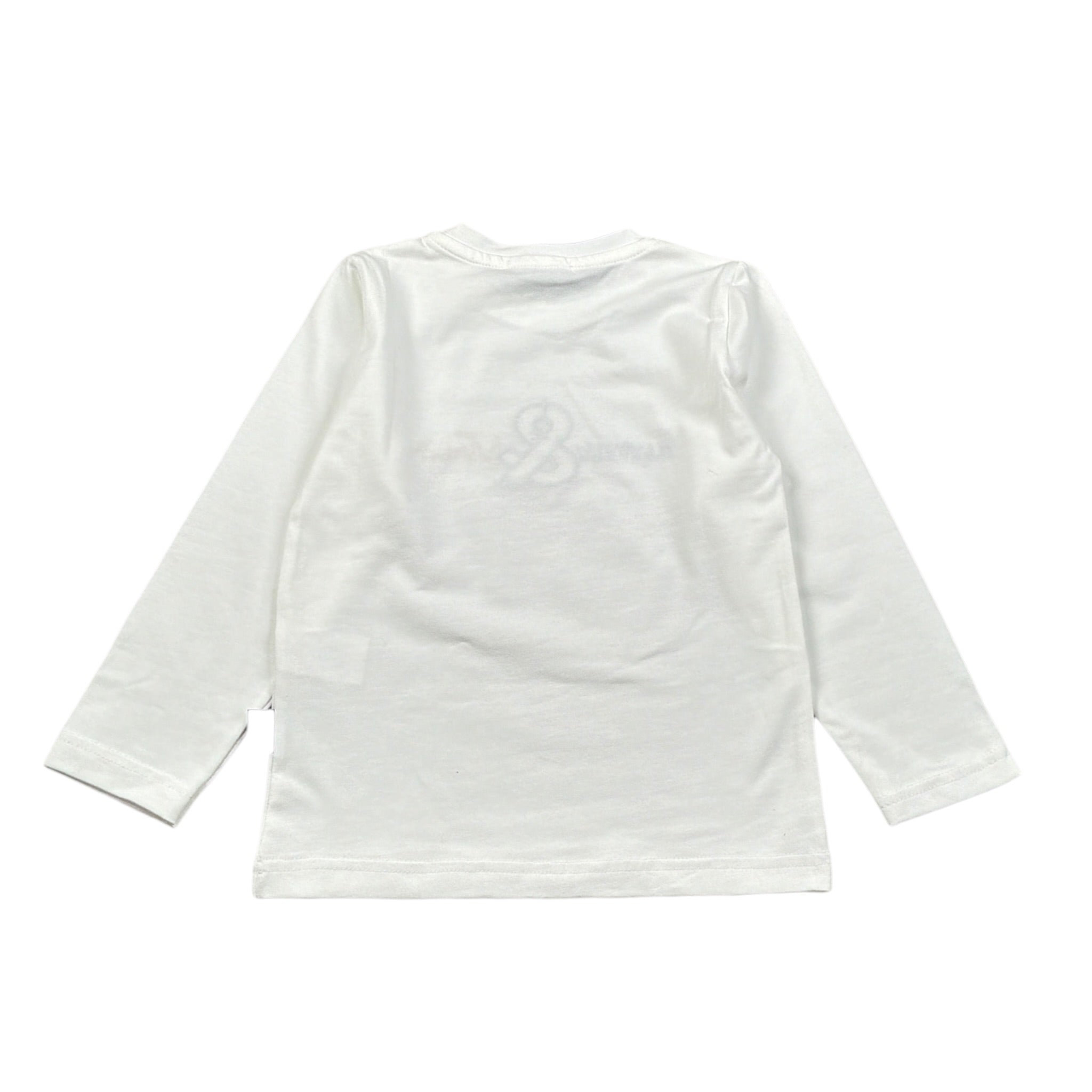 Manuel & Frank Shirt tinta unita Girocollo con Stampa Bianco per Neonato MF7307BN BIANCO MANUEL & FRANK 