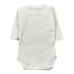 Manuel & Frank Body Manica Lunga tinta unita con Stampa Bianco per Neonato MF7311I BIANCO MANUEL & FRANK 