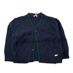 Le Bebe' Cardigan tinta unita con Profili In Contrasto Blu per Neonato LBB5175 BLU LE BEBE' 