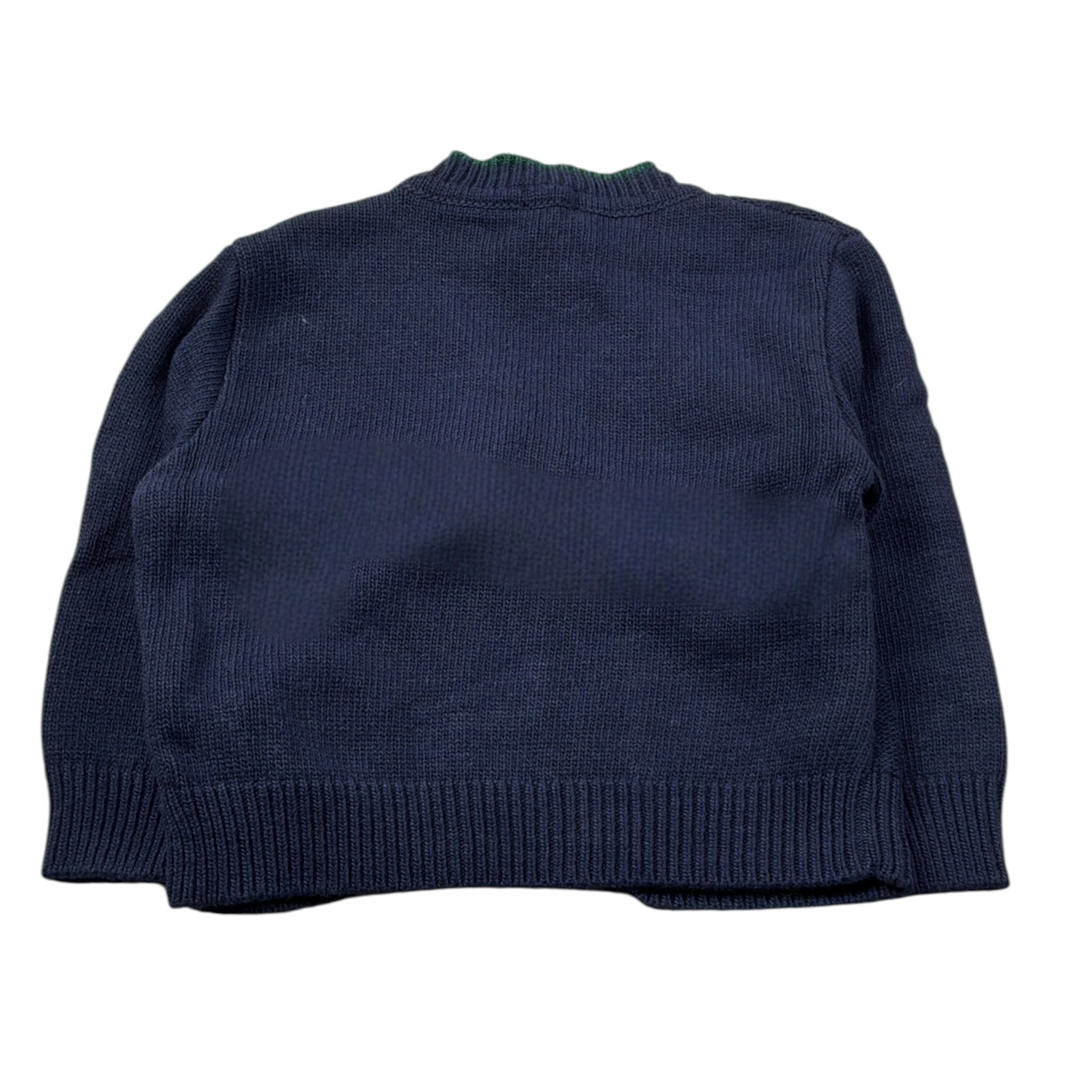 Le Bebe' Cardigan tinta unita con Profili In Contrasto Blu per Neonato LBB5175 BLU LE BEBE' 