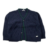 Le Bebe' Cardigan tinta unita con Profili In Contrasto Blu per Neonato LBB5175 BLU LE BEBE' 