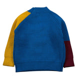 Manuel Ritz Maglia Tricolore Mezzo Collo Cobalto per Neonato MR2715 COBALTO MANUEL RITZ 