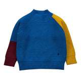 Manuel Ritz Maglia Tricolore Mezzo Collo Cobalto per Neonato MR2715 COBALTO MANUEL RITZ 