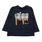 Manuel Ritz Shirt Girocollo tinta unita con Stampa Blu per Neonato MR2802 BLU MANUEL RITZ 