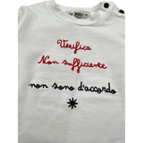 Manuel Ritz Shirt Girocollo tinta unita con Ricami Bianco per Neonato MR2816 BIANCO MANUEL RITZ 