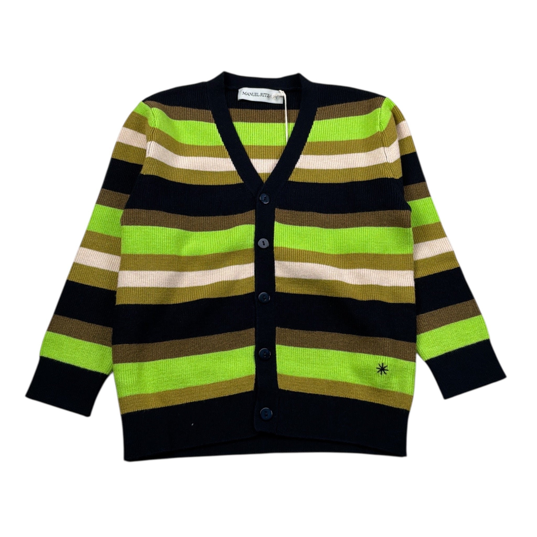 Manuel Ritz Cardigan Multicolor con Fantasia A Righe Multicolor per Neonato MR3148N MULTICOLOR MANUEL RITZ 