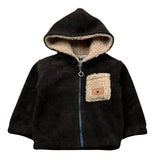 Manuel Ritz Felpa con Zip E Cappuccio tinta unita Marrone per Neonato MR3161 MARRONE MANUEL RITZ 