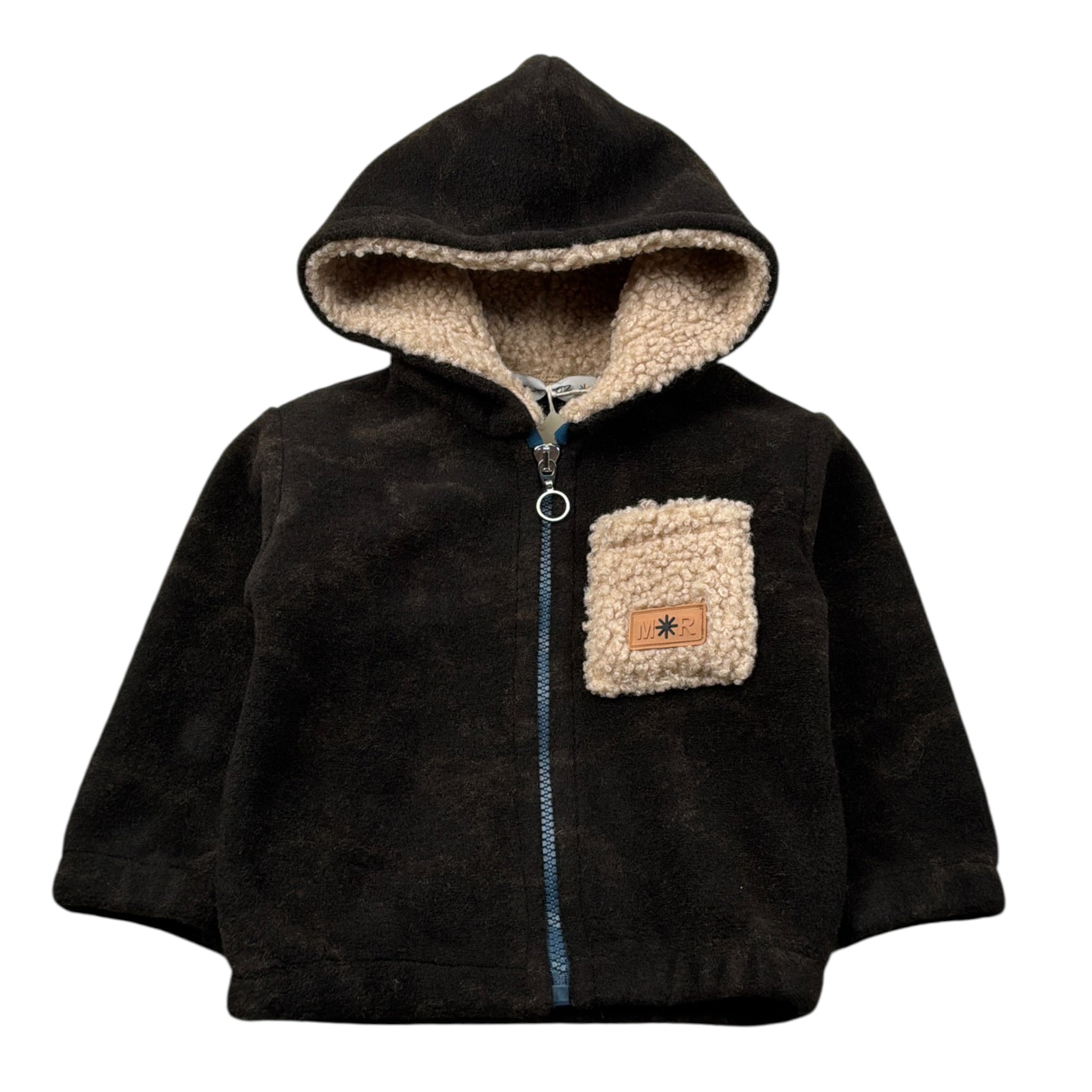 Manuel Ritz Felpa con Zip E Cappuccio tinta unita Marrone per Neonato MR3161 MARRONE MANUEL RITZ 