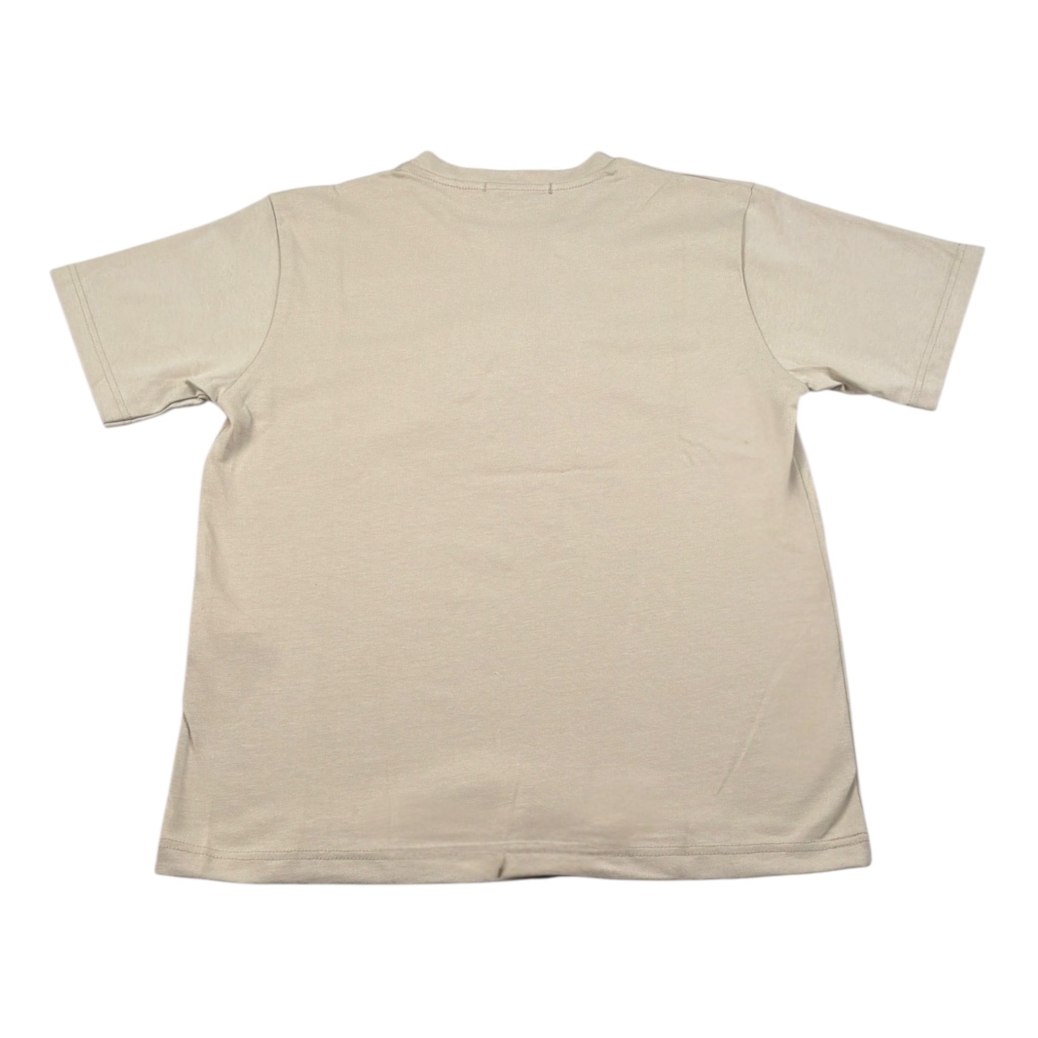 Manuel Ritz T-Shirt Girocollo tinta unita con Logo Beige per Bambino MR3211 BEIGE MANUEL RITZ 