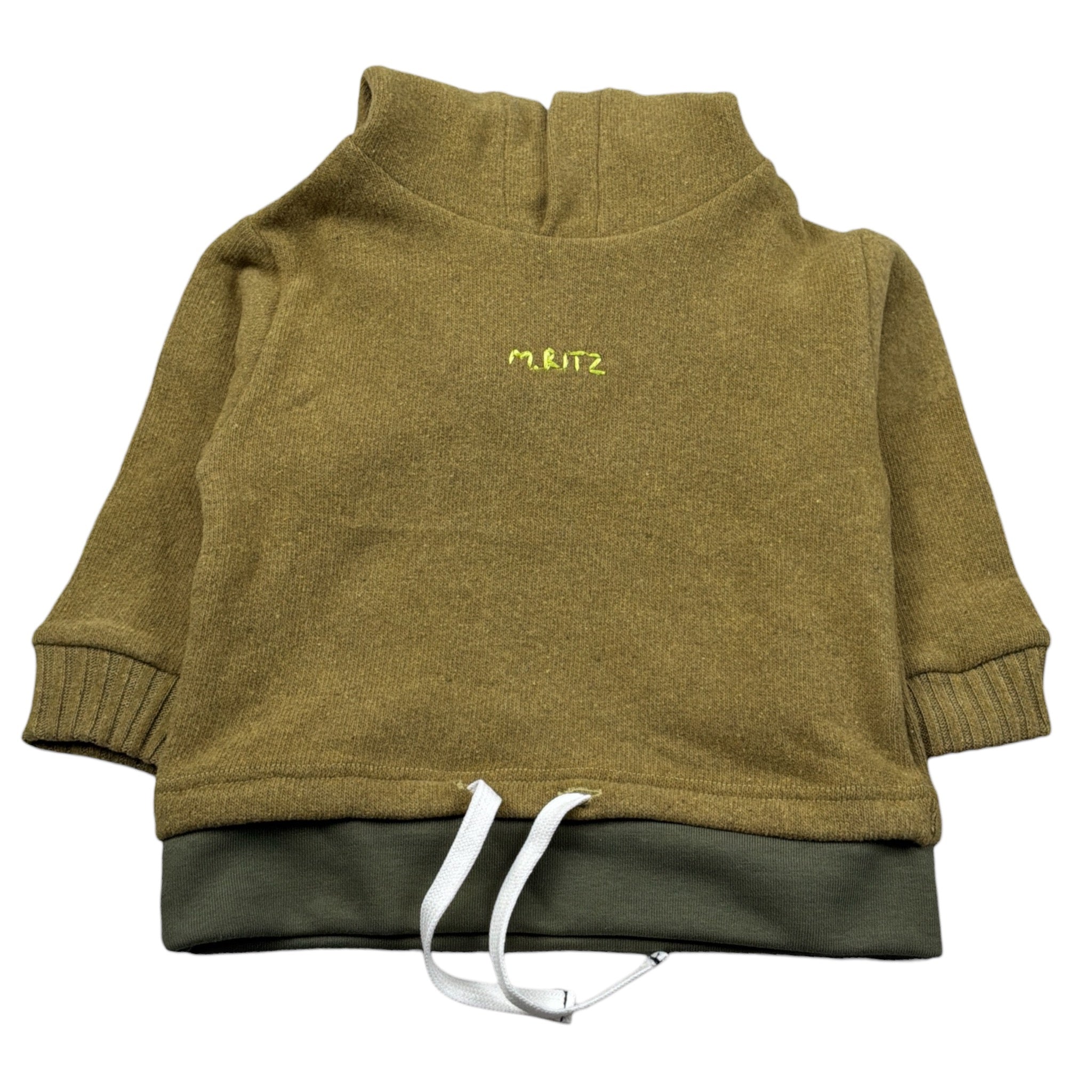 Manuel Ritz Felpa Chiusa con Cappuccio tinta unita Verde per Neonato MR3230 VERDE MANUEL RITZ 