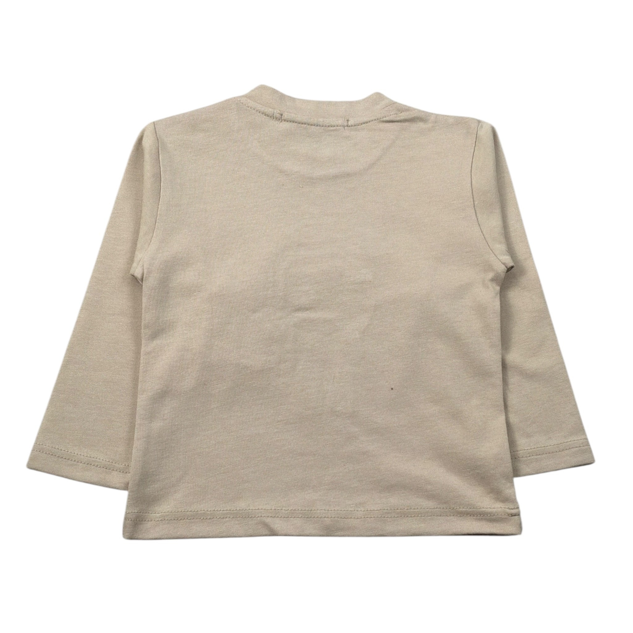Manuel Ritz Shirt Girocollo tinta unita con Logo Beige per Bambino MR3232 BEIGE MANUEL RITZ 