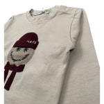 Manuel Ritz Shirt Girocollo tinta unita con Logo Beige per Bambino MR3232 BEIGE MANUEL RITZ 