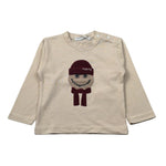 Manuel Ritz Shirt Girocollo tinta unita con Logo Beige per Neonato MR3232N BEIGE MANUEL RITZ 