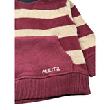Manuel Ritz Felpa Chiusa Girocollo Bicolore Rosso/Beige per Neonato MR3234X ROSSO/BEIGE MANUEL RITZ 