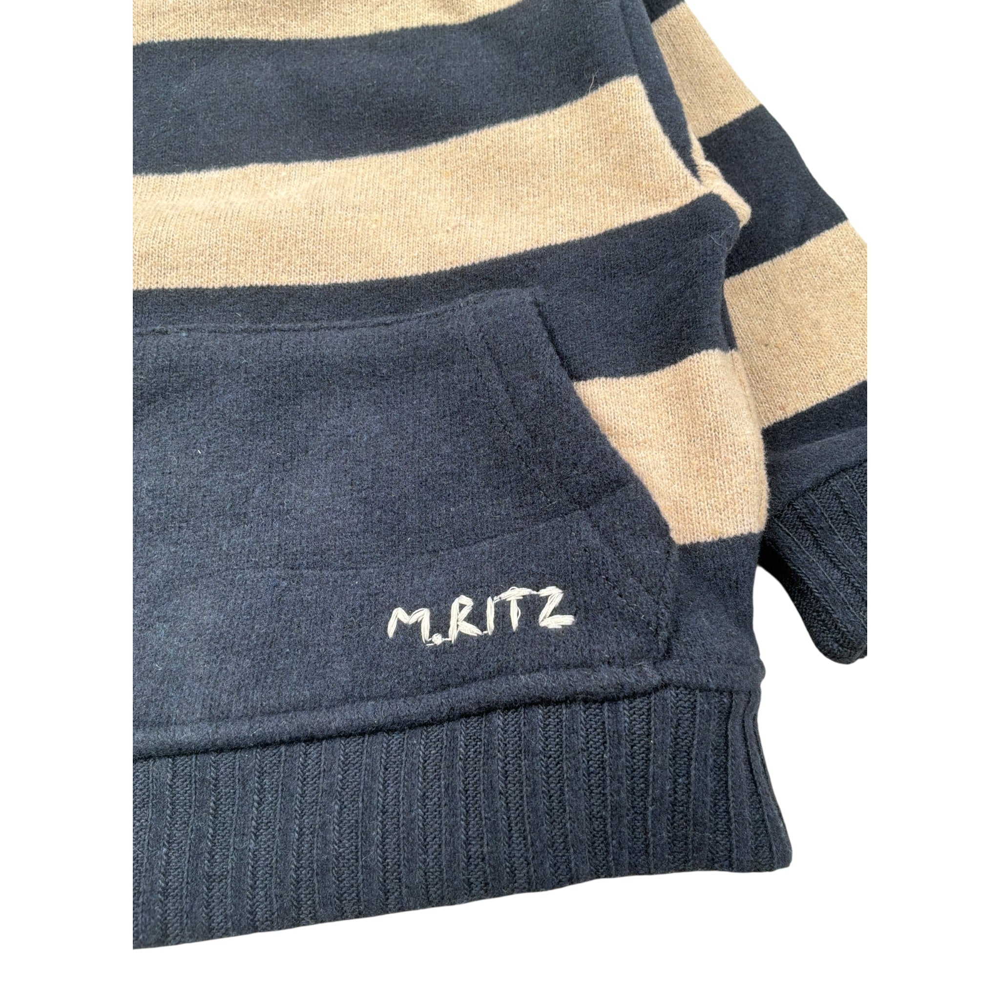 Manuel Ritz Felpa Chiusa Girocollo Bicolore Rosso/Beige per Neonato MR3234XX ROSSO/BEIGE MANUEL RITZ 