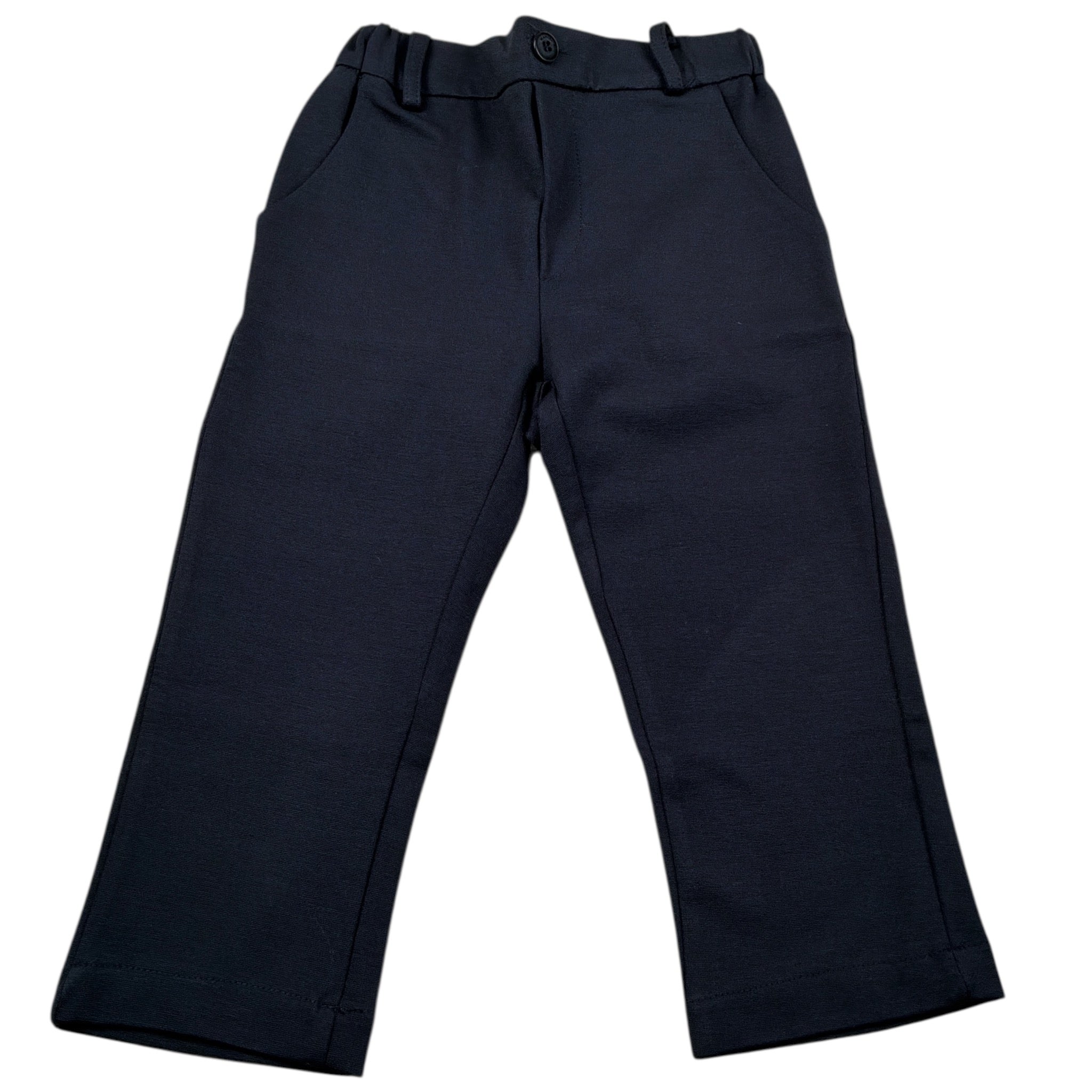 Manuel Ritz Pantalone tinta unita con Elastico In Vita Blu per Neonato MR3243N BLU MANUEL RITZ 