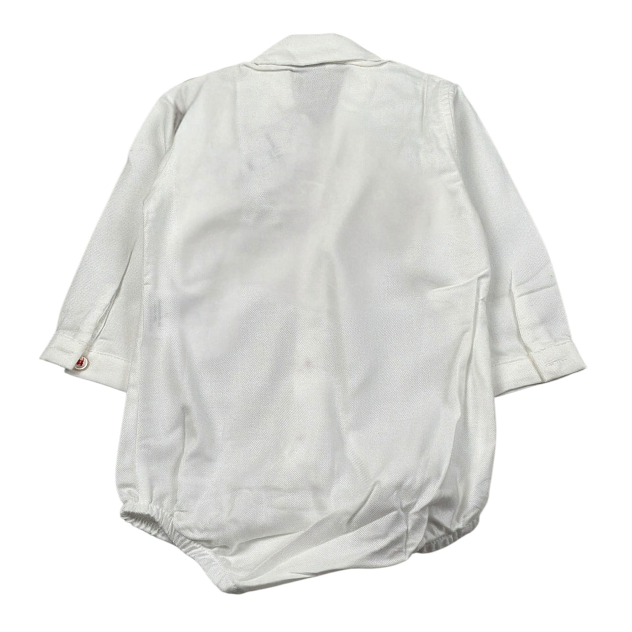 Manuell & Frank Camicia Body tinta unita Manica Lunga Bianco per Neonato CAMBO BIANCO MANUELL & FRANK 