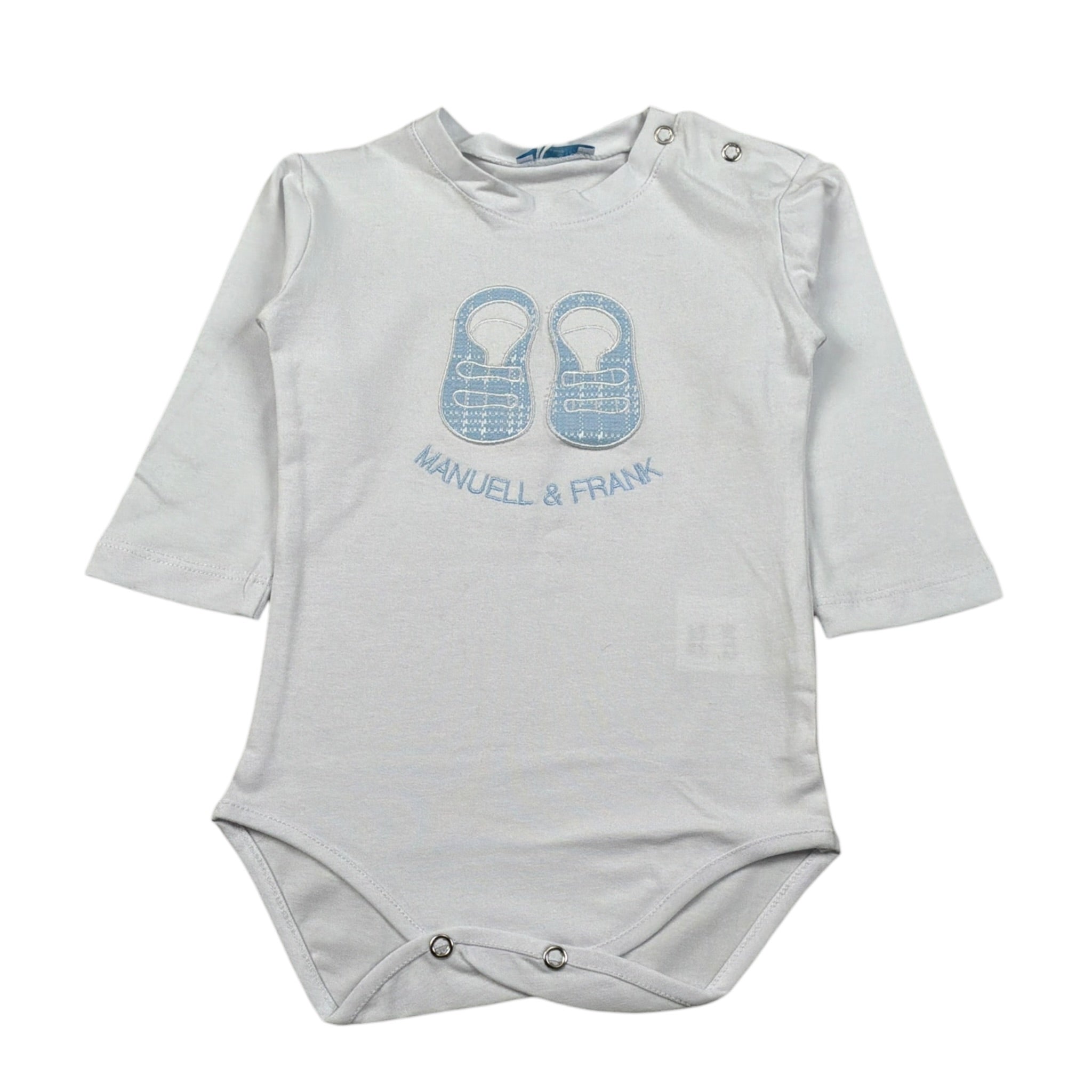 Manuell & Frank Body Manica Lunga tinta unita Bianco per Neonato G7178I BIANCO MANUELL & FRANK 