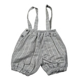 Manuell & Frank Bermuda con Bretelle tinta unita Grigio per Neonato MF2222I GRIGIO MANUELL & FRANK 