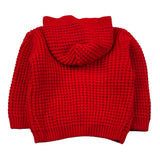 Manuell & Frank Cardigan tinta unita con Cappuccio Rosso per Neonato MF4165I ROSSO MANUELL & FRANK 