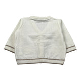Manuell & Frank Cardigan tinta unita Scollo A V Panna per Neonato MF4220I PANNA MANUELL & FRANK 