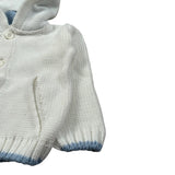 Manuell & Frank Cardigan tinta unita con Cappuccio Bianco per Neonato MF4223SPI BIANCO MANUELL & FRANK 