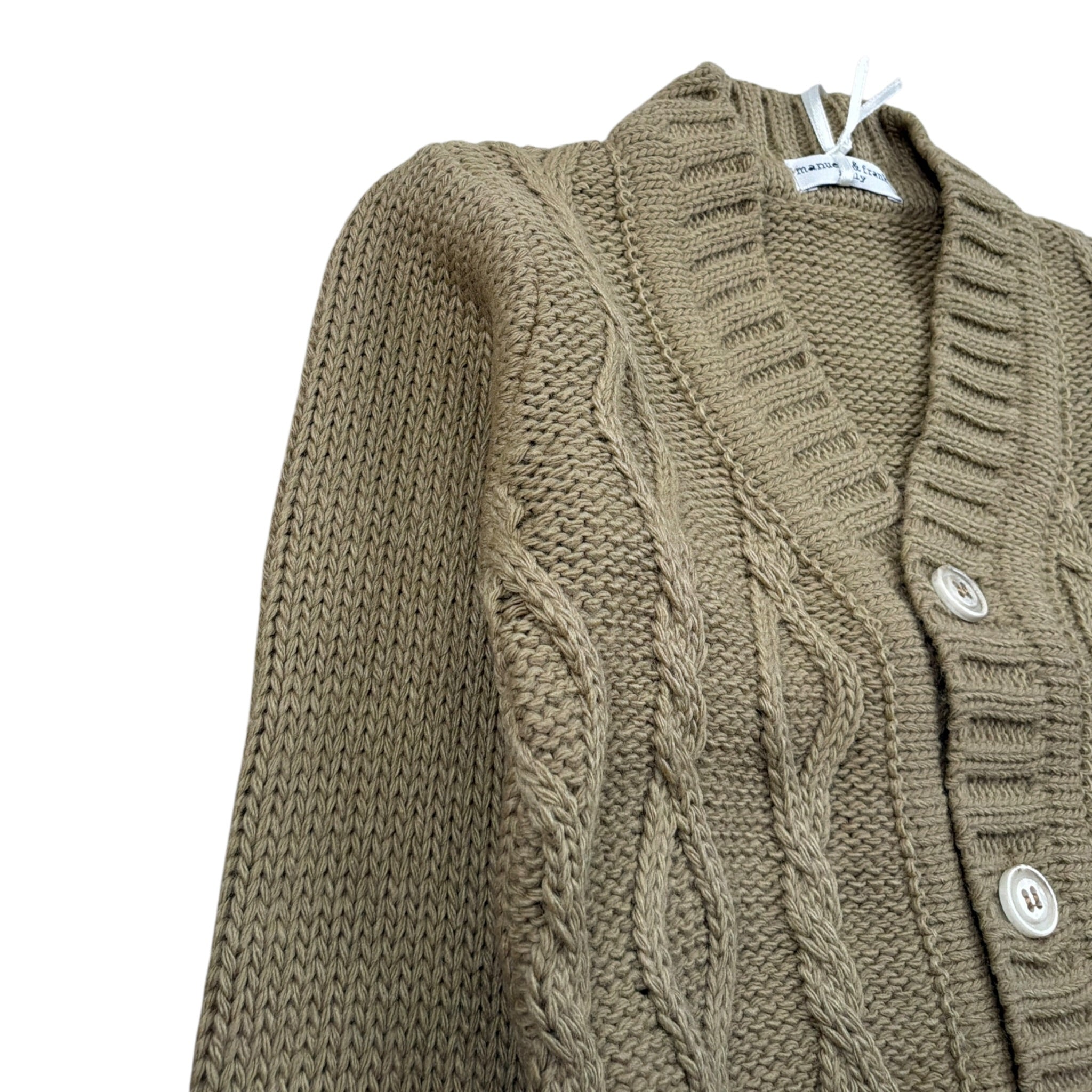 Manuell & Frank Cardigan tinta unita Beige per Neonato MF4448I BEIGE MANUELL & FRANK 