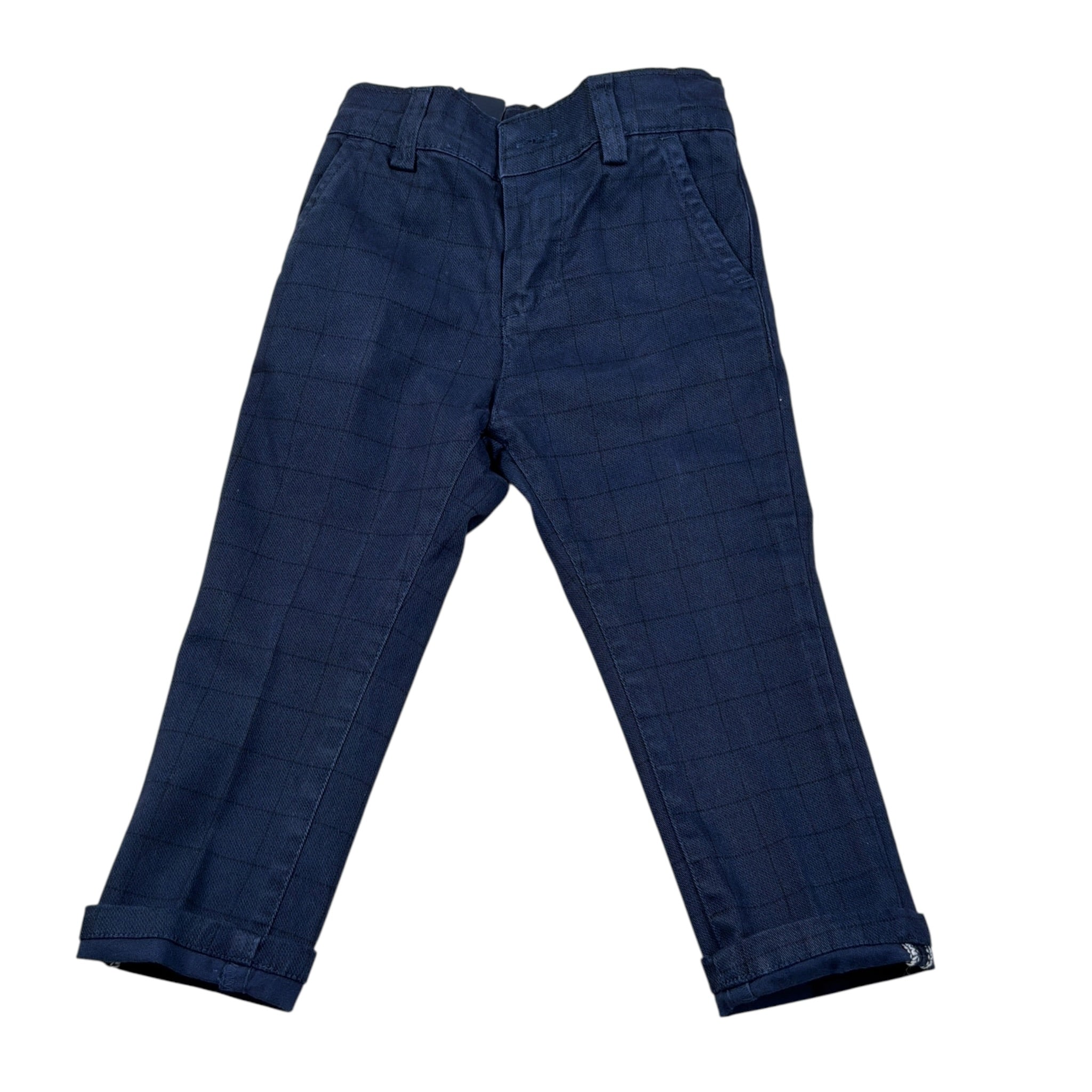 Manuell & Frank Pantalone tinta unita con Elastico In Vita Blu per Bambino MNPTN BLU MANUELL & FRANK 
