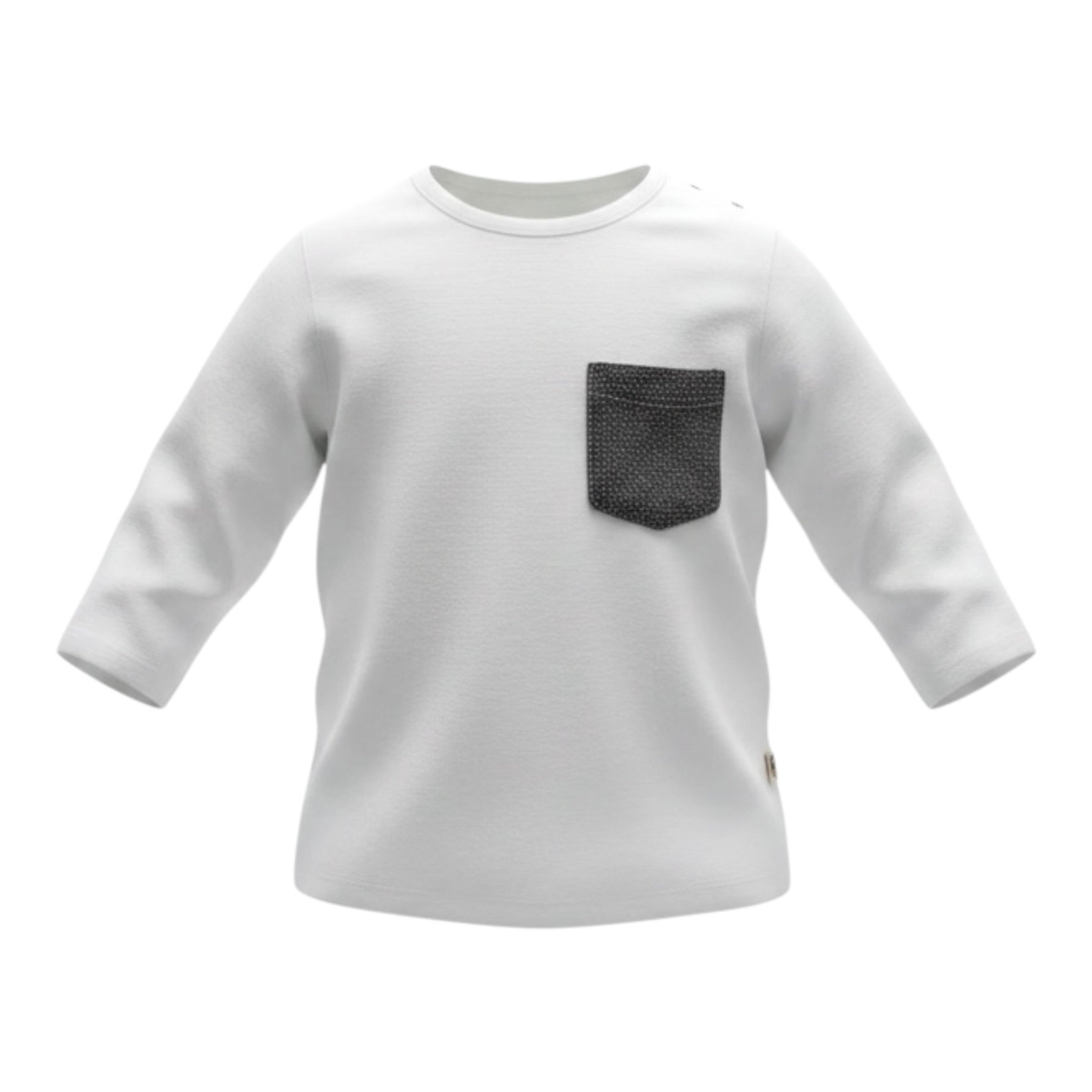 Mapero' Shirt tinta unita con Taschino Bianco per Bambino M32170J BIANCO MAPERO' 