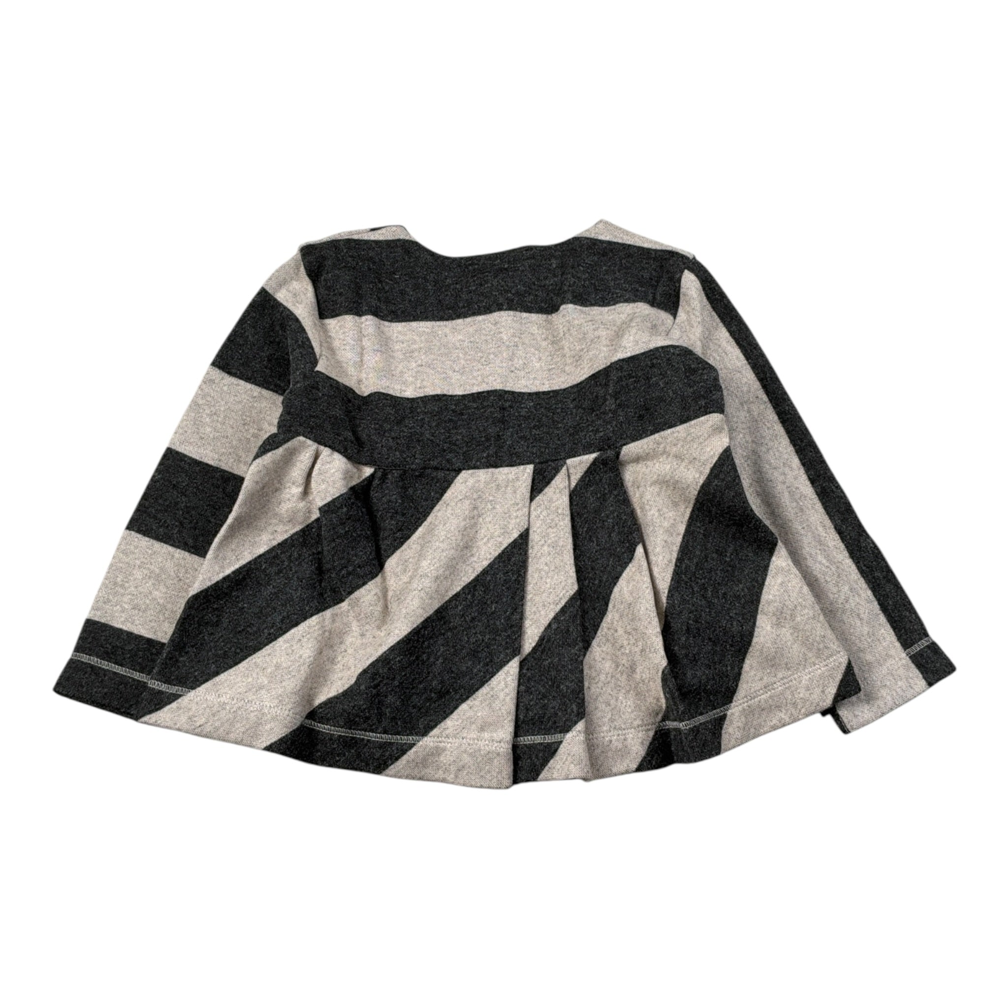 Mapero' Maglia Bicolore con Fantasia A Righe Grigio per Neonata M32311 GRIGIO MAPERO' 