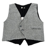 Mapero' Gilet tinta unita con Bottoni Grigio per Bambino M32352 GRIGIO MAPERO' 