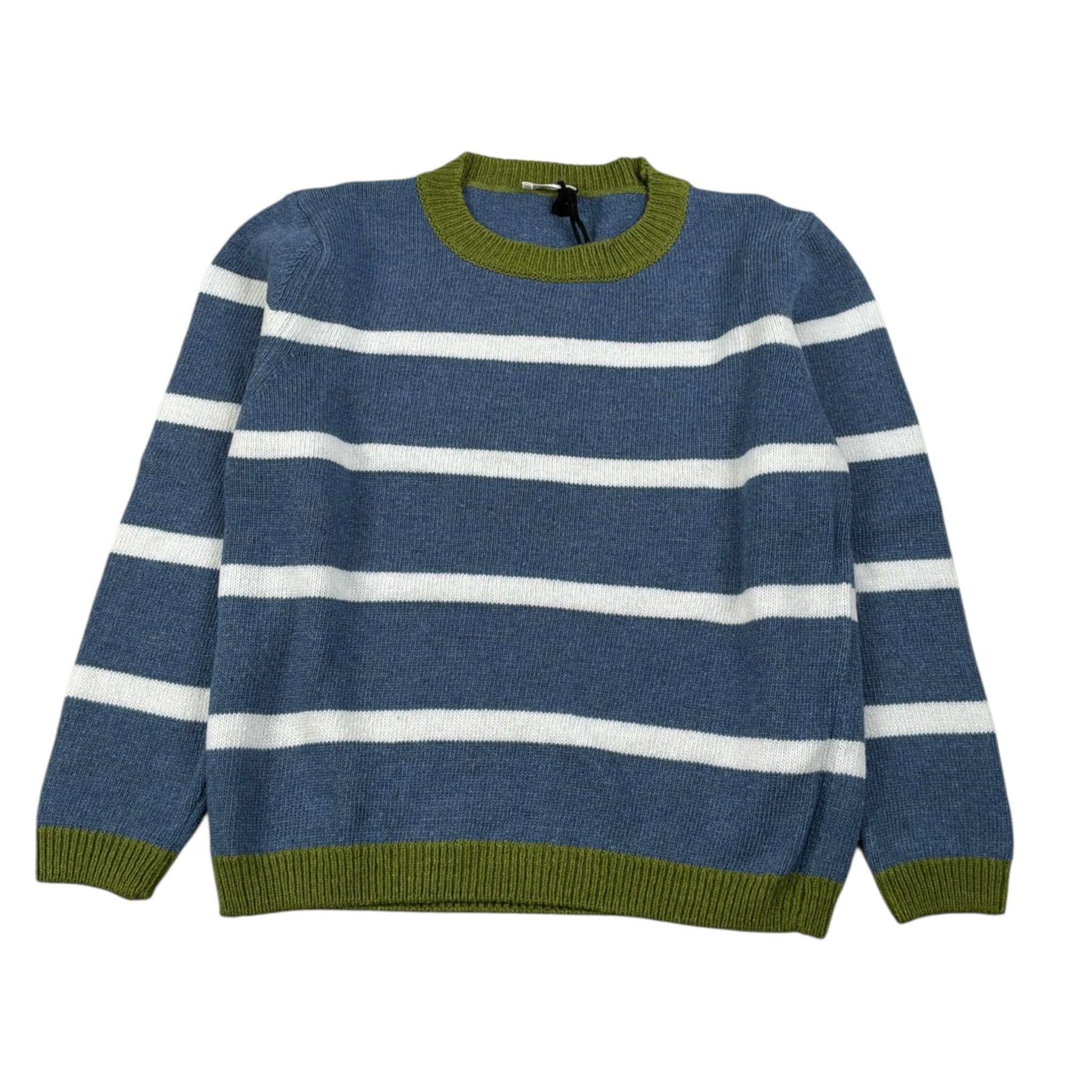 Mapero' Maglia Bicolore con Fantasia A Righe Blu per Bambino M32366 BLU MAPERO' 