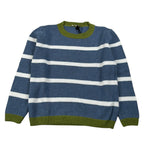 Mapero' Maglia Bicolore con Fantasia A Righe Blu per Neonato M32366N BLU MAPERO' 