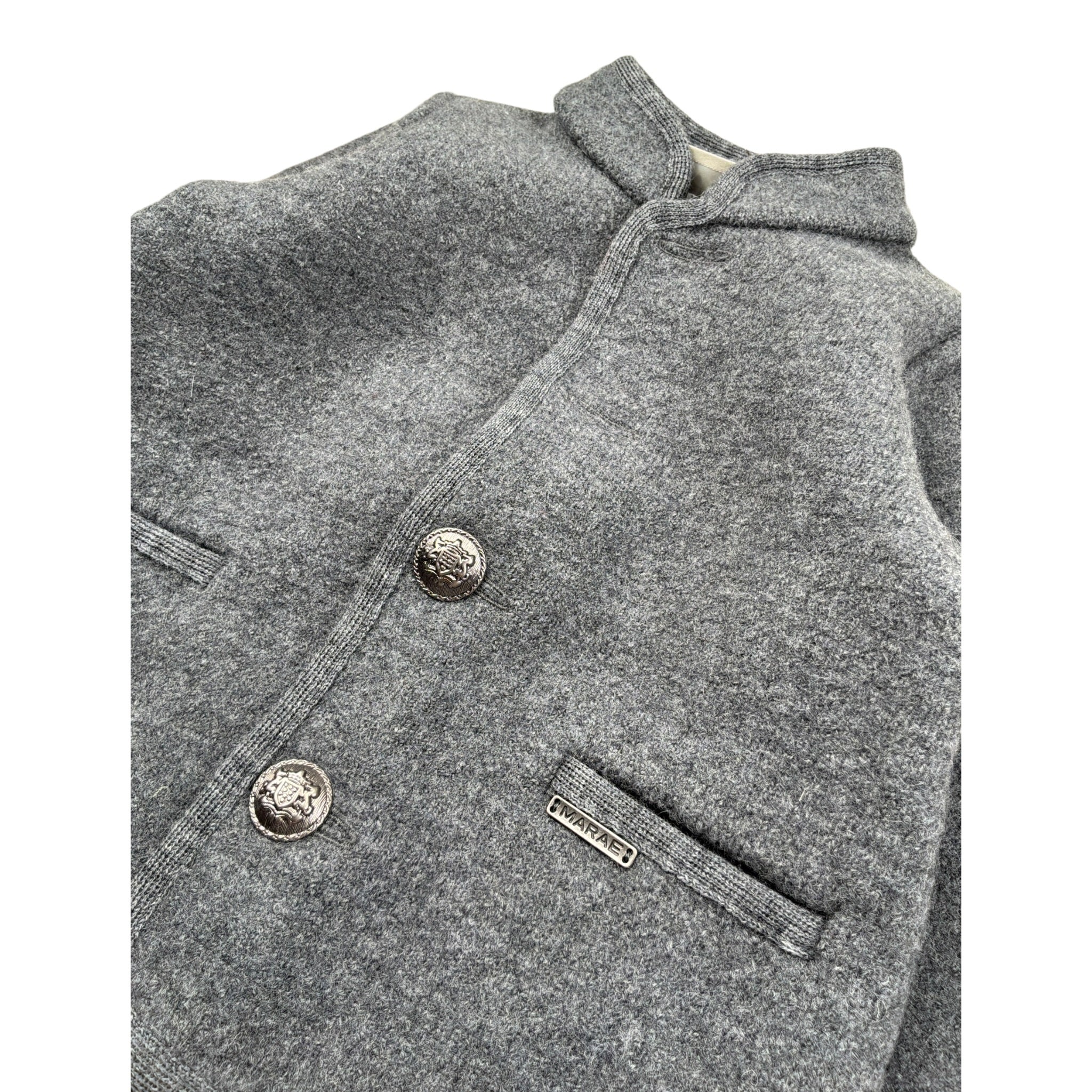 Marae Kids Cappotto tinta unita con Bottoni Grigio per Neonata 3386N GRIGIO MARAE KIDS 