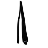Marc Ellis Cravatta tinta unita con Logo Nero per Bambina JMJAC01176 NERO MARC ELLIS 