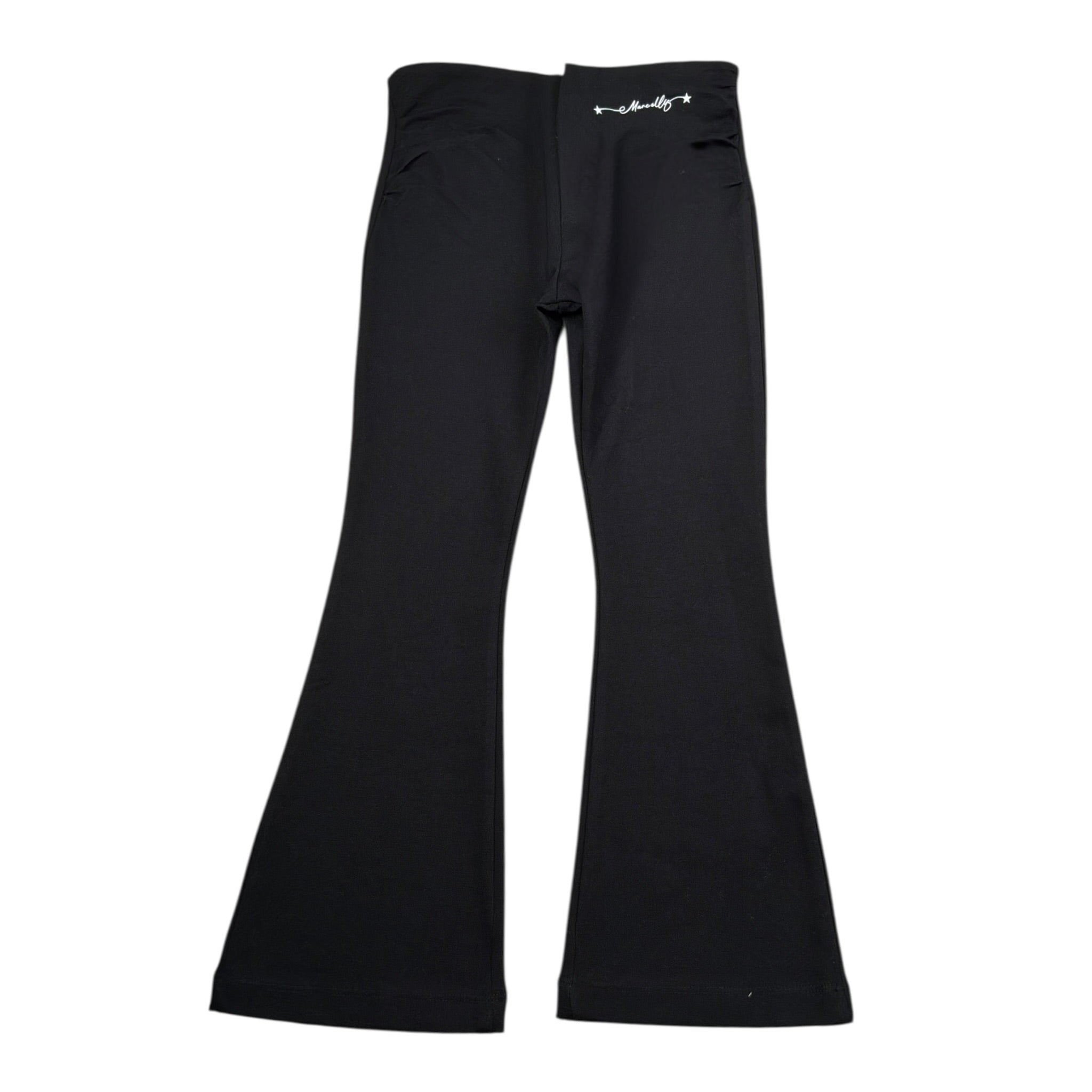 Marc Ellis Pantalone Modello A Zampa tinta unita con Logo Nero per Bambina JMJPT00207 NERO MARC ELLIS 