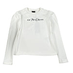 Marc Ellis Felpa tinta unita con Stampa Bianco per Bambina JMJST02224 BIANCO MARC ELLIS 