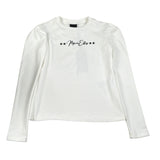 Marc Ellis Felpa tinta unita con Stampa Bianco per Bambina JMJST02224 BIANCO MARC ELLIS 