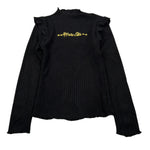 Marc Ellis Maglia Girocollo tinta unita con Logo Nero per Bambina JMJSW00268 NERO MARC ELLIS 