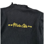 Marc Ellis Maglia Girocollo tinta unita con Logo Nero per Bambina JMJSW00268 NERO MARC ELLIS 